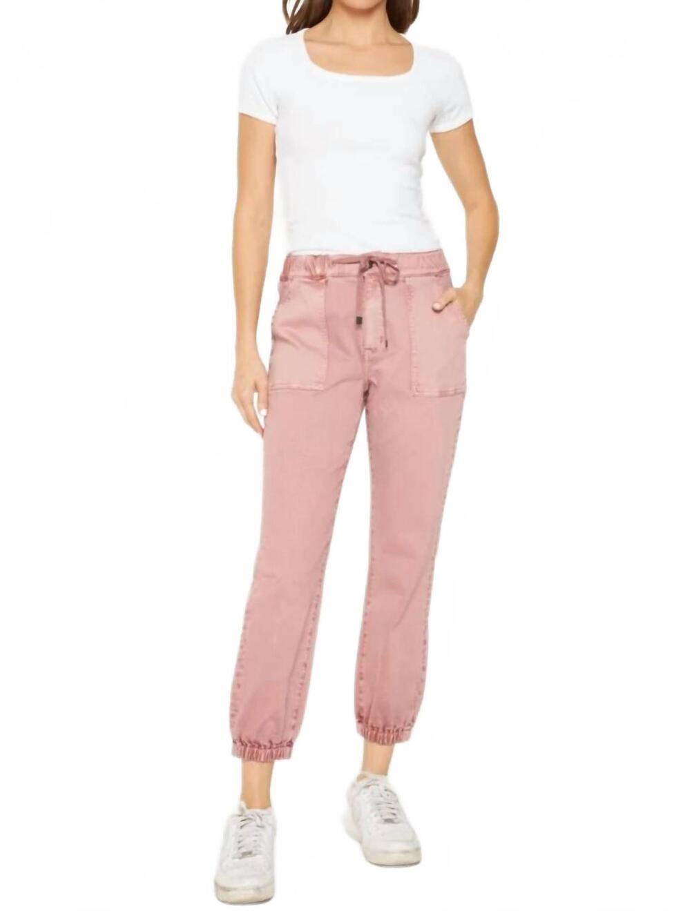 NEW MICA DENIM dahlia jogger pants in pink
